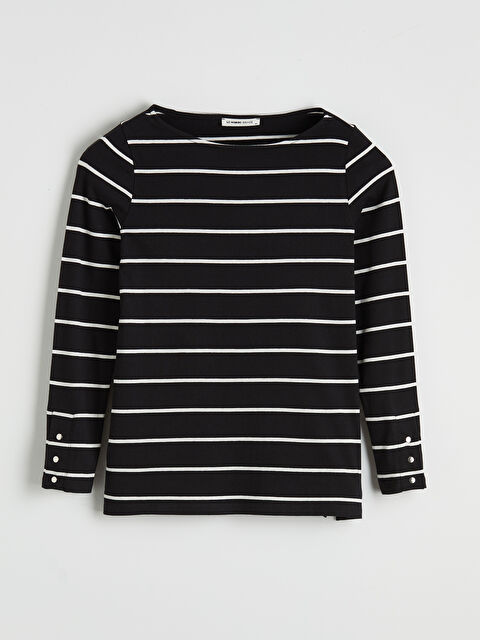 LCW Grace Woman BLACK T-Shirt - S6IK95Z8-LEG