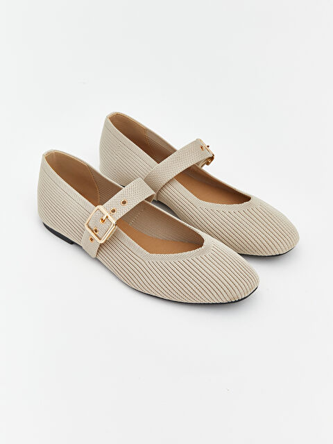 LCW STEPS أحذية باليه مسطحة بيج امرأة - S6IL06Z8-R81