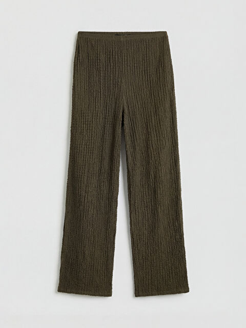 XSIDE Beli Lastikli Dokulu Kadın Pantolon