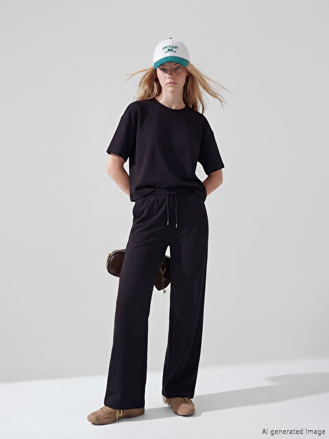 XSIDE Beli Lastikli Soft Touch Kadın Eşofman Altı - S6IL40Z8-CVL