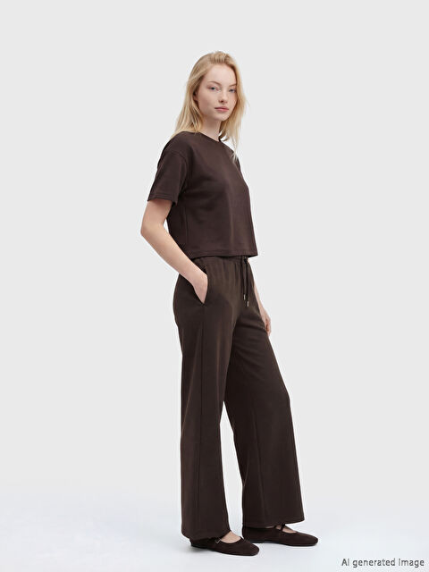 XSIDE Beli Lastikli Soft Touch Kadın Eşofman Altı - S6IL40Z8-ZMR