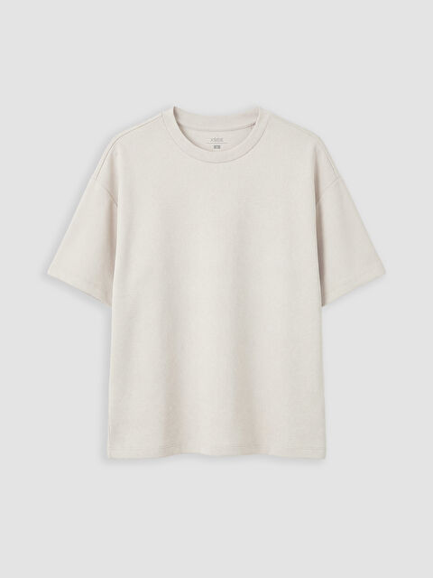 XSIDE Bisiklet Yaka Soft Touch Kadın Tişört	 - S6IL41Z8-KJS