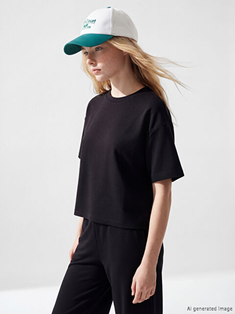 XSIDE Bisiklet Yaka Soft Touch Kadın Tişört	 - S6IL41Z8-CVL