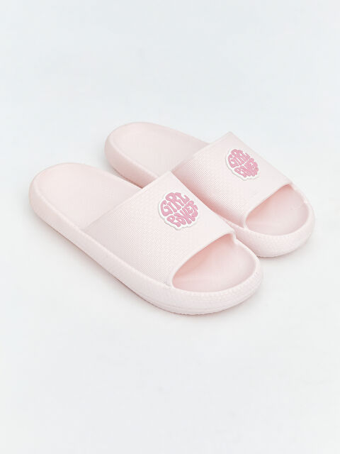 LCW STEPS Kadın Slogan Baskılı Terlik - S6IM65Z8-RYJ