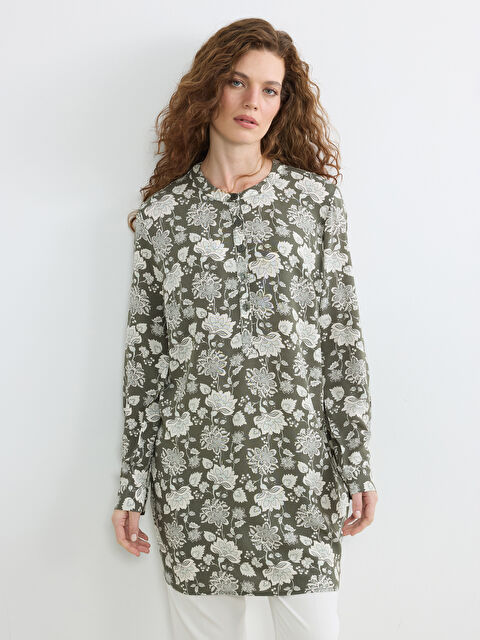 LCW ECO Hakim Yaka Çiçekli Kadın Tunik - S6IM74Z8-LS6