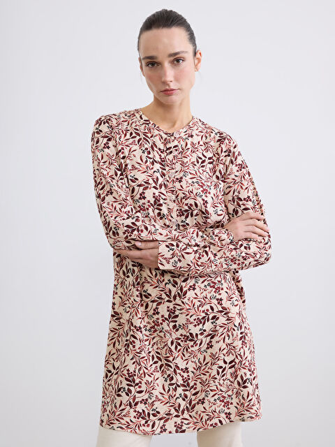 LCW ECO Hakim Yaka Çiçekli Kadın Tunik - S6IM74Z8-LSV