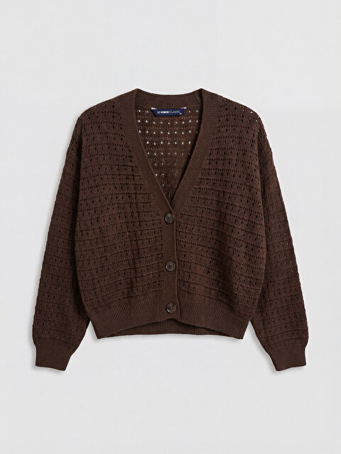 LCW Vision Woman BROWN Cardigan - S6IM91Z8-1KM