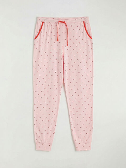 LCW DREAM Beli Lastikli Desenli Kadın Jogger Pijama Altı - S6IN05Z8-LT4