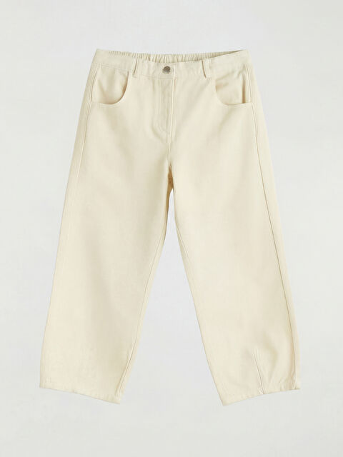 LCW Kids Baby Girl ECRU Trousers - S6IN38Z1-R9J