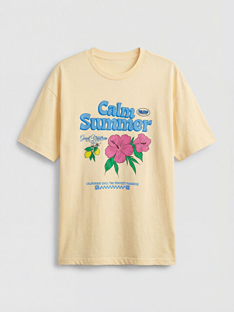 LCW Kids Girl YELLOW T-Shirt - S6IN73Z4-ZS3