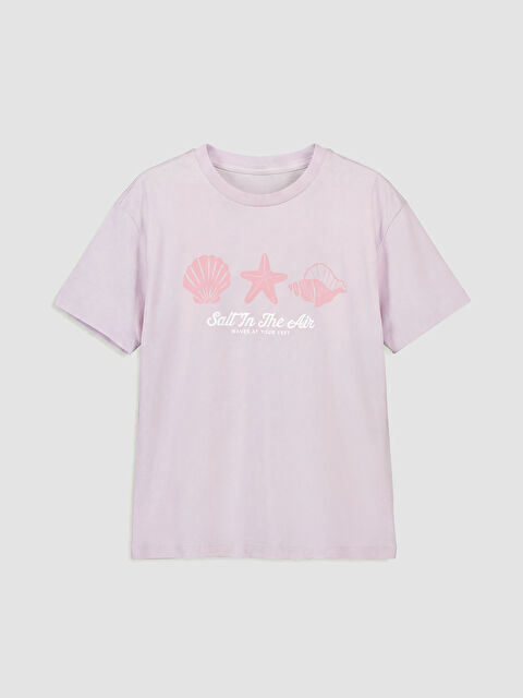 LCW Kids Girl LILAC T-Shirt - S6IN74Z4-8QW