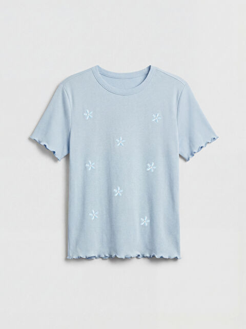 LCW Kids Girl BLUE T-Shirt - S6IN83Z4-QJH