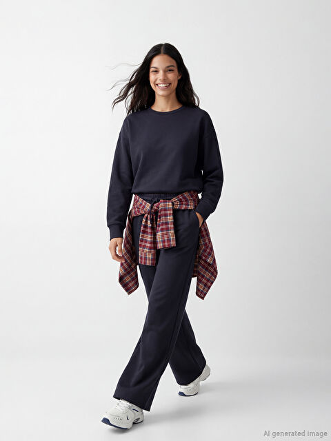 XSIDE Beli Lastikli Soft Touch Kadın Eşofman Altı	 - S6IO69Z8-E93