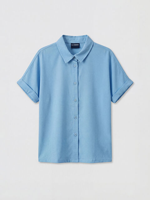 LCW Kids Basic Short Sleeve Girls' Shirt - S6IO89Z4-QXG