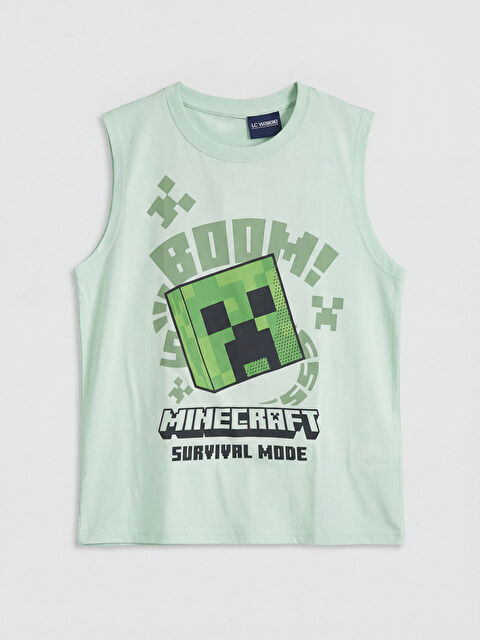 LCW Kids Minecraft Baskılı Erkek Çocuk Atlet