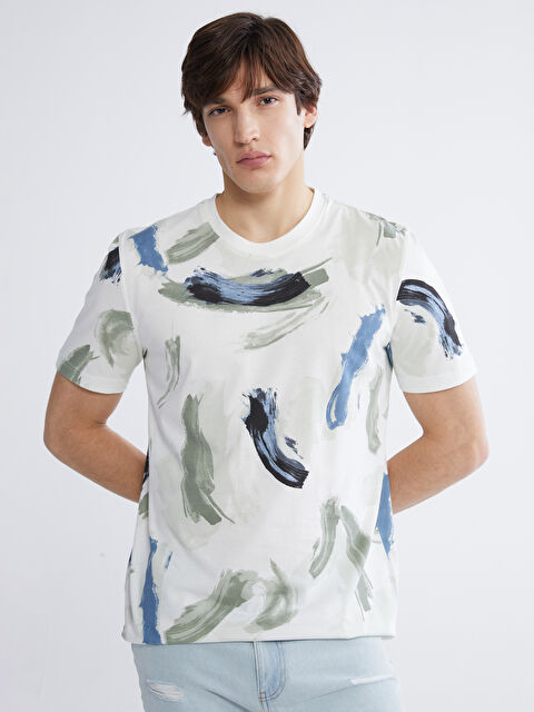 XSIDE Man ECRU T-Shirt - S6IP56Z8-EEW