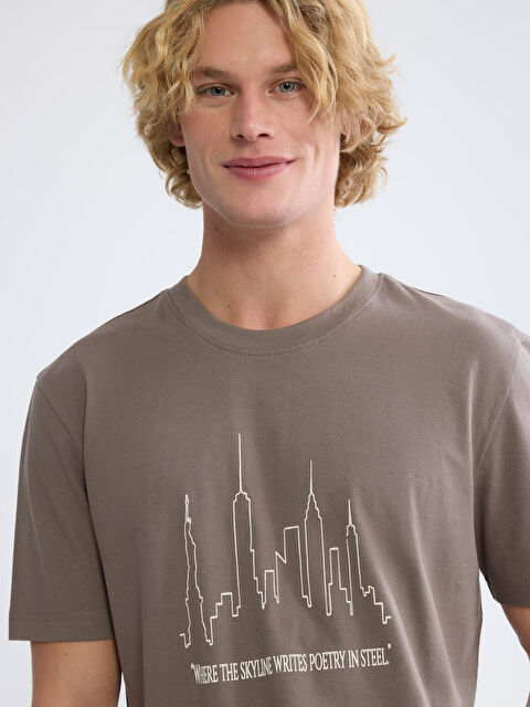 XSIDE Man BROWN T-Shirt - S6IP62Z8-H55