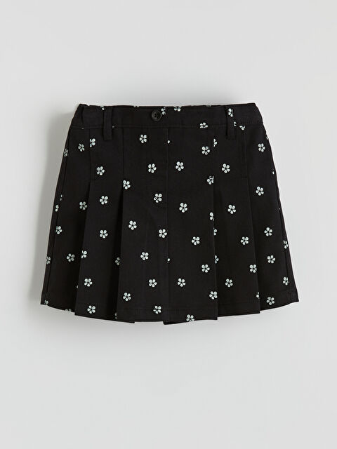 LCW Kids Момиче Черно Пола - къси панталони - S6IQ14Z1-LQJ
