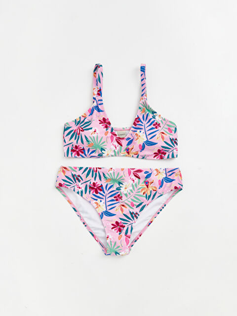LCW Kids Çiçekli Kız Çocuk Bikini