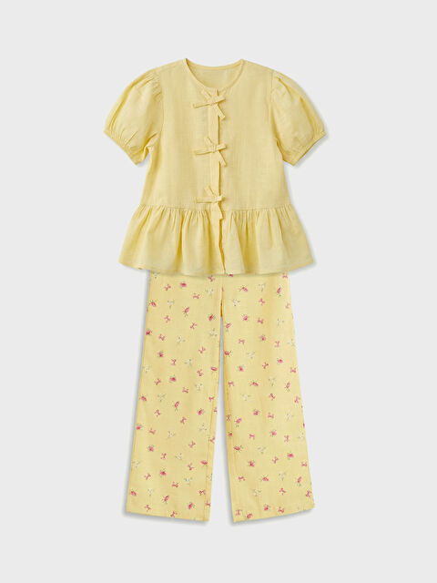 LCW Kids طقم أصفر فتاة - S6IQ26Z1-FTK