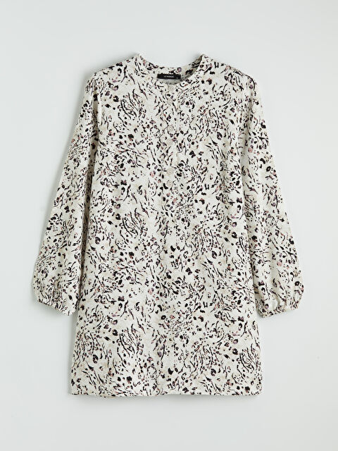 LCW ECO Hakim Yaka Desenli Balon Kol Kadın Tunik - S6IQ39Z8-LRA