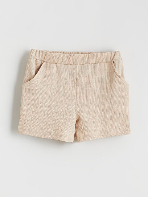 LCW ECO Beli Lastikli Kız Çocuk Şort - S6IQ99Z4-1D3