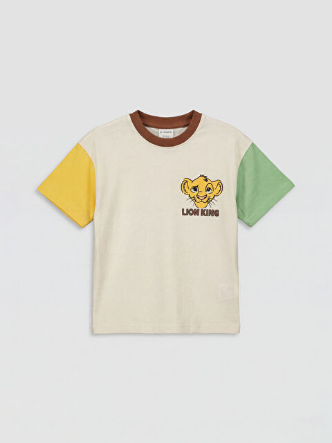 LCW Kids طقم أولادي مطبوع الأسد الملك