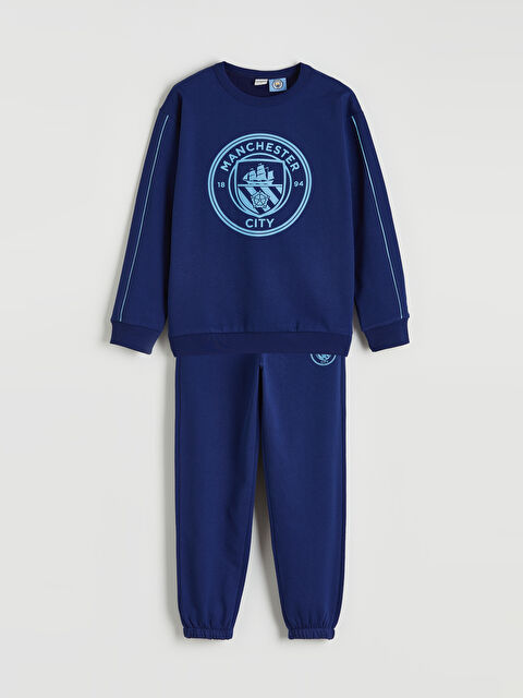 LCW Kids Manchester City Baskılı Erkek Çocuk Eşofman Takımı - S6IR76Z4-HKF