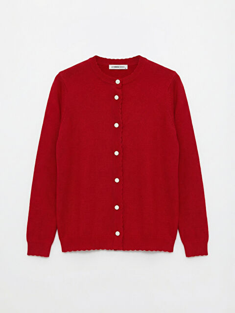 LCW Grace Bisiklet Yaka Kadın Triko Hırka - S6IR79Z8-SLC