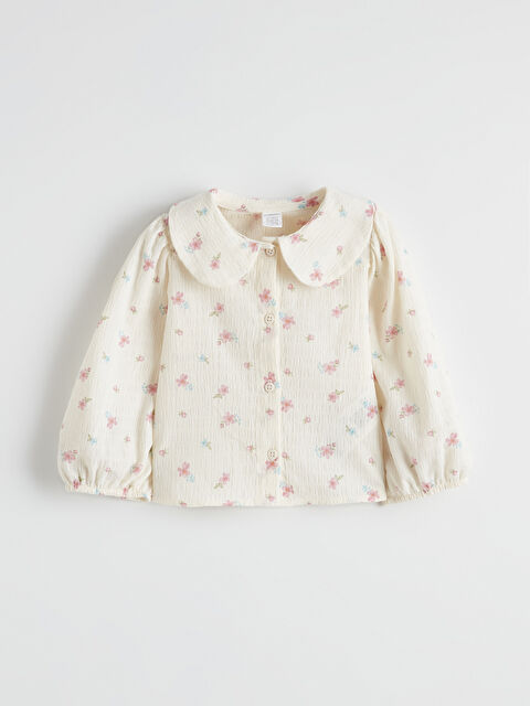 LCW Kids Bebe Yaka Kız Çocuk Gömlek - S6IR91Z1-LRA