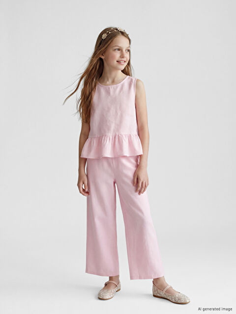 LCW Kids Kız Çocuk Bluz ve Pantolon Takım