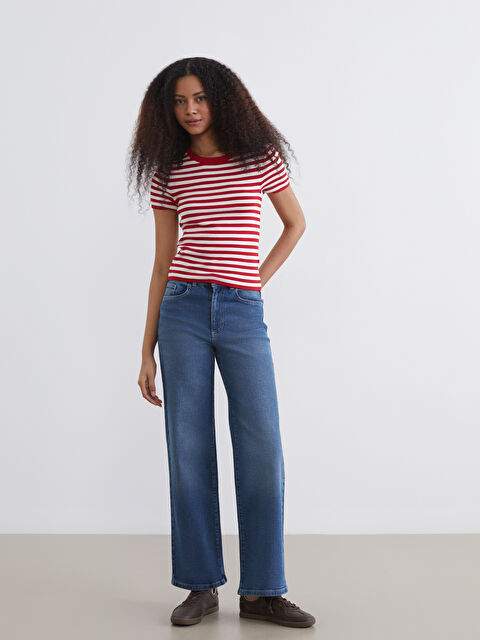 XSIDE Wideleg Kadın Jean Pantolon - S6IS97Z8-J0N