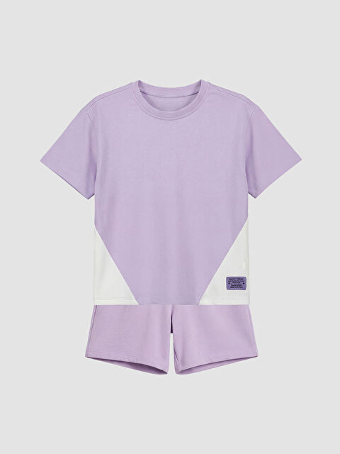 LCW Kids Kız Çocuk Soft Touch Şortlu Takım