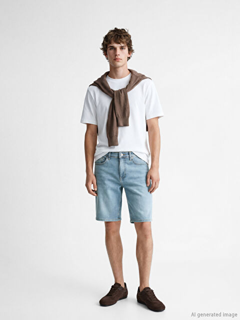 LCW Jeans Slim Fit Erkek Jean Şort