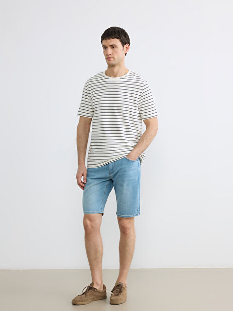 LCW Jeans Slim Fit Erkek Jean Şort - S6IT34Z8-311