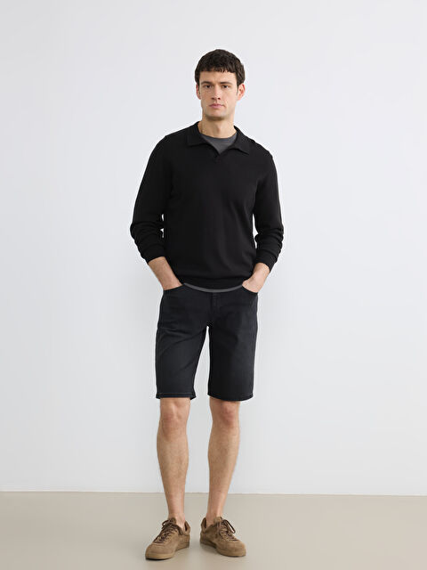 LCW Jeans Slim Fit Erkek Jean Şort - S6IT35Z8-326