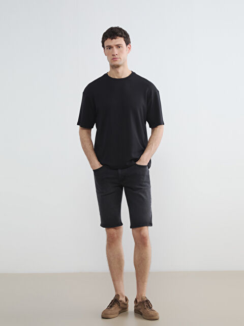 LCW Jeans Standart Kalıp Erkek Jean Şort - S6IT36Z8-M0U