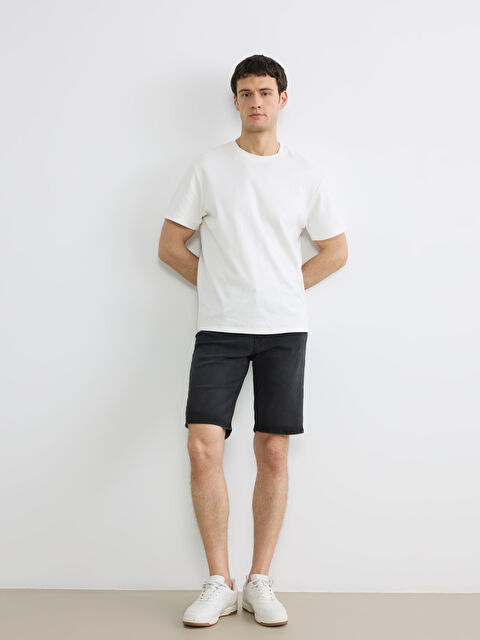 LCW Jeans Standart Kalıp Erkek Jean Şort - S6IT39Z8-326