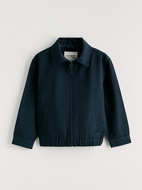 LCW Kids Erkek Çocuk Gabardin Fermuarlı Ceket - S6IT59Z1-MUN