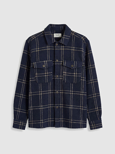 LCW Vision Regular Fit Ekose Erkek Gömlek Ceket - S6IT64Z8-LN6