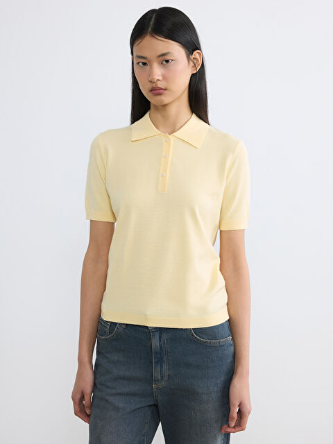 LCW Vision Polo Yaka Kadın Triko Kazak - S6IT94Z8-FSN