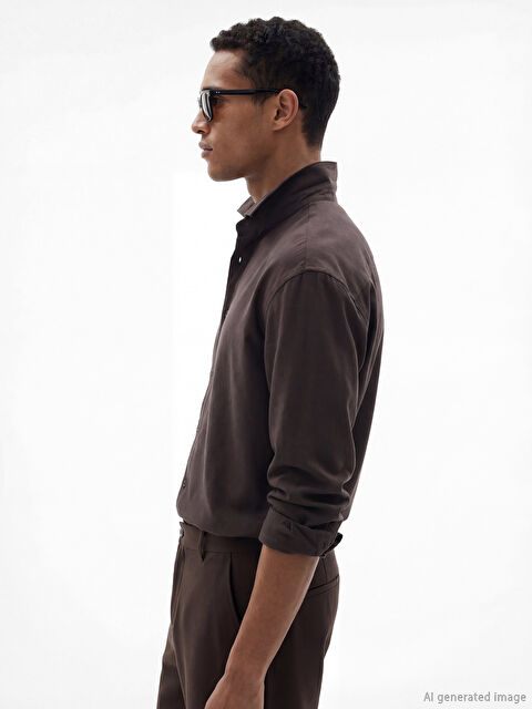 LCW Vision Regular Fit Armürlü Erkek Gömlek