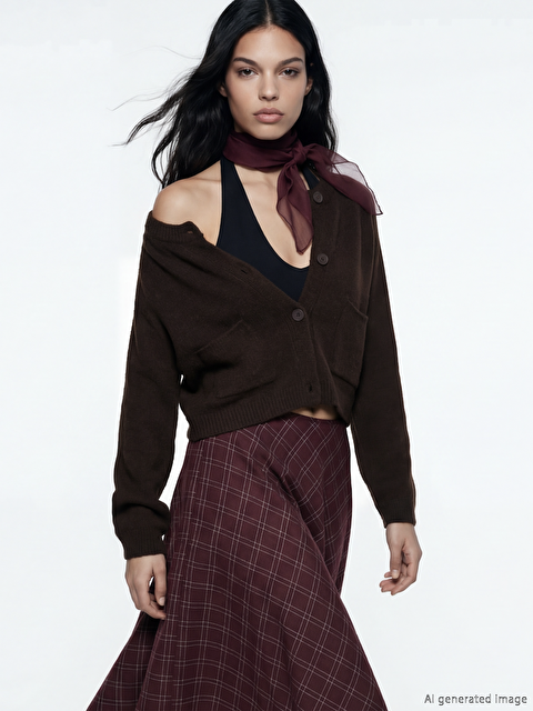 XSIDE Bisiklet Yaka Kadın Triko Hırka - S6IU32Z8-ZB0