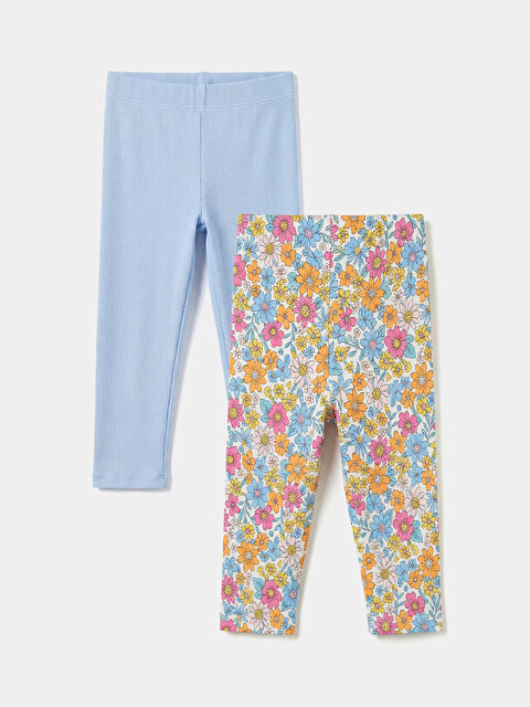 LCW Kids Fitilli Kız Çocuk Tayt 2'li - S6IV12Z1-LRB