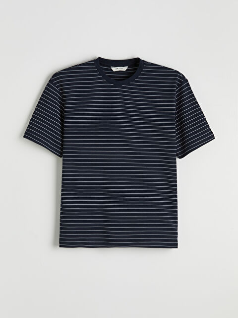 LCW Vision Bisiklet Yaka Çizgili Erkek Tişört - S6IV19Z8-LGS