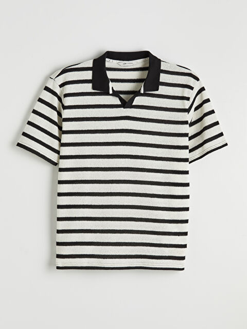 LCW Vision Polo Yaka Çizgili Erkek Tişört - S6IV55Z8-LEG