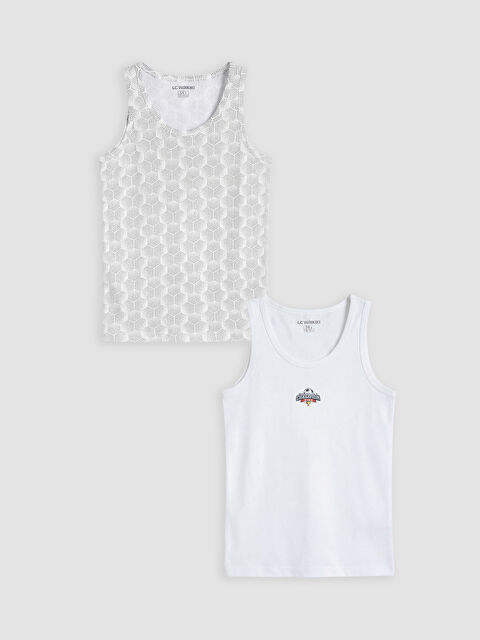 LCW Kids Bisiklet Yaka Erkek Çocuk Atlet 2'li