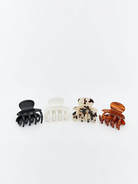 LCW ACCESSORIES მოხატული ქალის კლიპების ნაკრები 4 ცალი - S6IV87Z8-M0T