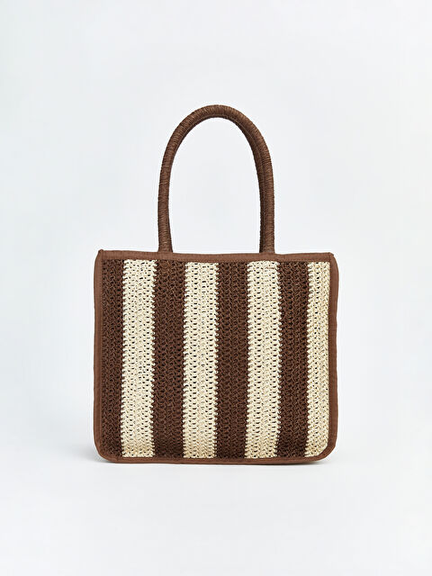 LCW ACCESSORIES Kız Çocuk Hasır Plaj Çantası