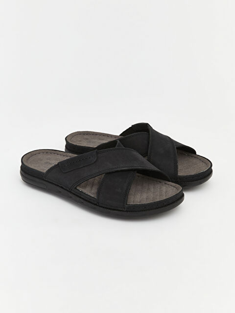 LCW STEPS Men's Cross Strap Slides - S6IY11Z8-CVL
